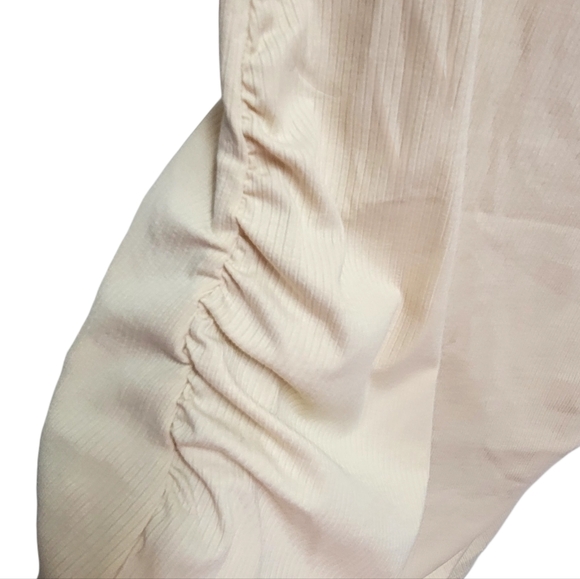 Isabel Maternity Beige Shirred Tank Top size small - Picture 3 of 7